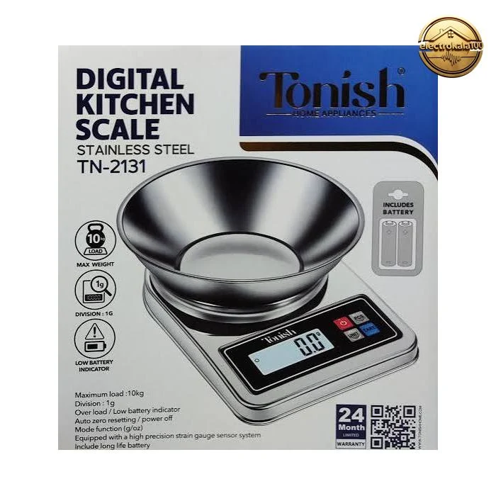 ترازوی آشپزخانه ۱۰ کیلویی تونیش TN-2131
